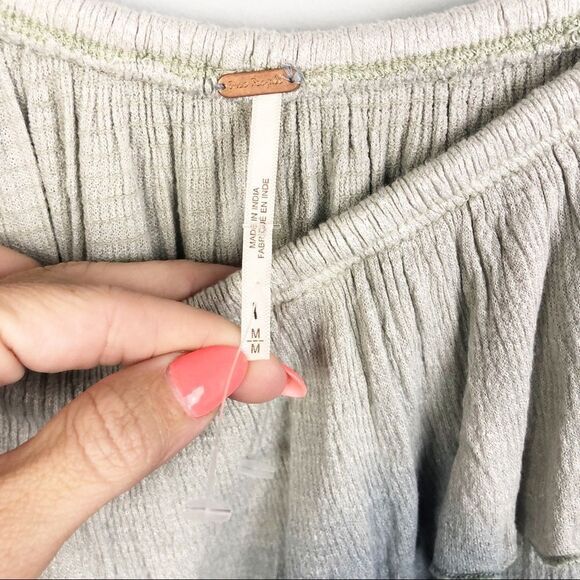 FREE PEOPLE | Cora Lee Off the Shoulder Ombré Ruffle Peasant Top Women’s Size M - Picture 5 of 8